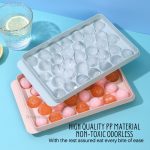 bekas jelly ball 33 Grids Round ice cube tray Whiskey Ice Cube Molder Cube Maker Ball Fruit Snack Tray hanya RM0.98 di Shopee