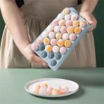 bekas jelly ball 33 Grids Round ice cube tray Whiskey Ice Cube Molder Cube Maker Ball Fruit Snack Tray hanya RM0.98 di Shopee