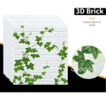 brick foam wall paper dinding 3D wallpaper stickers wall stickers wallpaper waterproof self-adhesive wall stickers wallpaper design simple hanya RM0.11 di Shopee