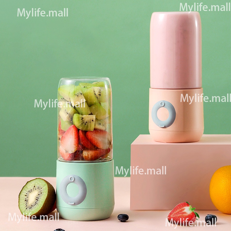 Hyundai 500ml Electric Juicer Cup Portable Smoothie Blender Mini Mixer Squeezer Juice USB Charging Vitamer Fruit Juicer