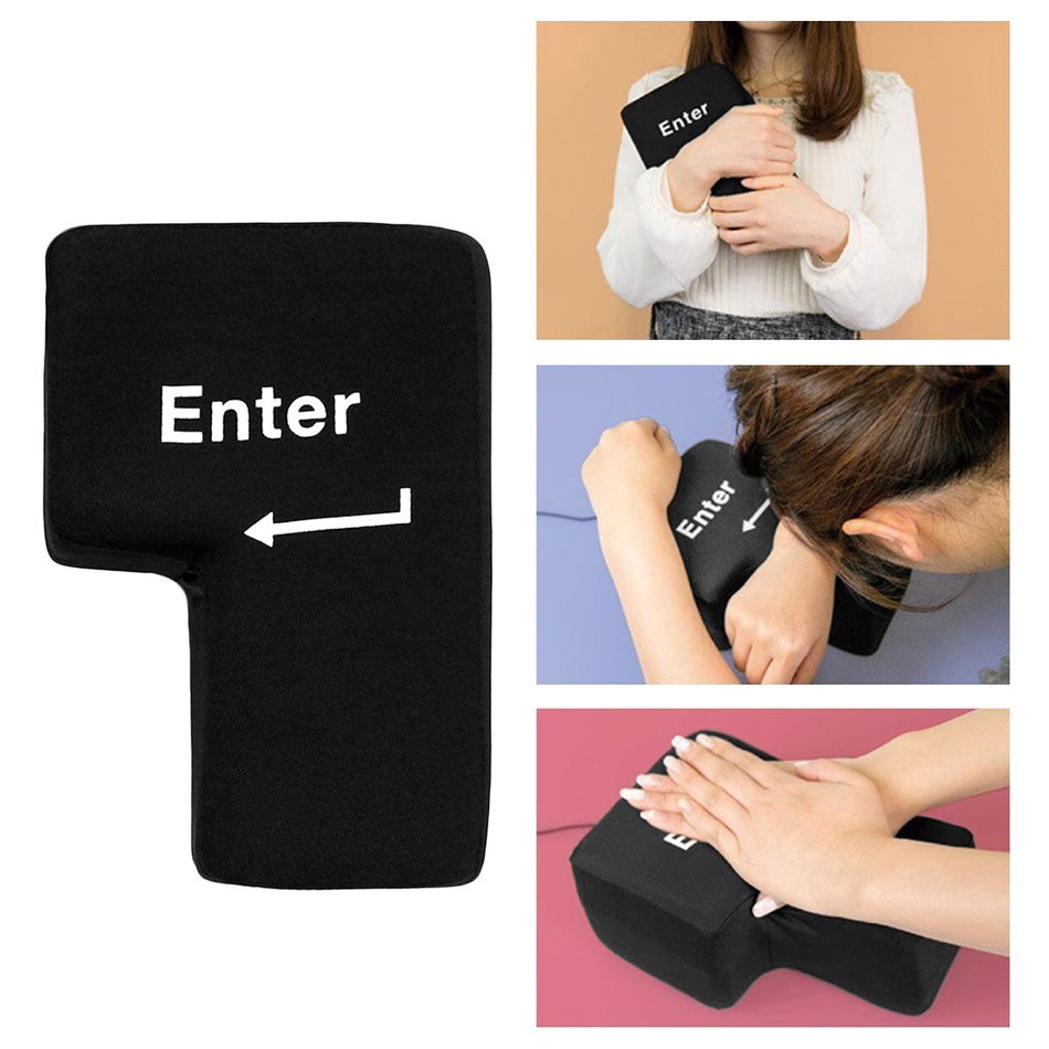 【SF】Portable Decompression USB Big Enter Key Return Key Pillow Offices Vent Toys