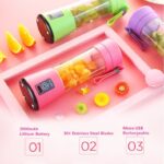 ★READYSTOCK★ Premium Mini Fruit Juice Blender/USB Rechargeable Portable Juice Blender 缤纷迷你果汁机 hanya RM11.3 di Shopee