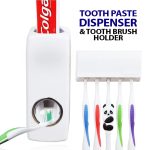 《  𝗢𝗡𝗘 𝗧𝗢𝗨𝗖𝗛  》 FREE 5 Toothbrush Slot Holder Toothpaste Shaver Dispenser Squeezer Wall Mount Bekas Letak Ubat Gigi 挤牙膏器 hanya RM4.40 di Shopee