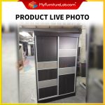 【READY STOCK】𝐌𝐘𝐅𝐔𝐑𝐍𝐈𝐓𝐔𝐑𝐄𝐋𝐀𝐁®: COMEL 4'FT Sliding Door Wardrobe Solid Board Almari Baju 4 kaki Home Furniture hanya RM287.99 di Shopee