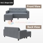 【READY STOCK】𝐌𝐘𝐅𝐔𝐑𝐍𝐈𝐓𝐔𝐑𝐄𝐋𝐀𝐁®: KOI L-Shape Fabric Sofa Cheap Ikea Furniture Katil Sofa Nordic Murah Home hanya RM299.00 di Shopee