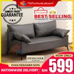 【READY STOCK】𝐌𝐘𝐅𝐔𝐑𝐍𝐈𝐓𝐔𝐑𝐄𝐋𝐀𝐁®:2023 Designer Collection 3 Seater Fabric Sofa Murah Home Living Furniture hanya RM599.00 di Shopee