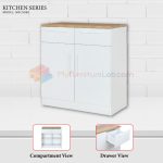 【READY STOCK】𝐌𝐘𝐅𝐔𝐑𝐍𝐈𝐓𝐔𝐑𝐄𝐋𝐀𝐁®:BRENDA Kitchen Cabinet 2 Door 3 Door Almari Dapur 2 Pintu 3 Pintu Home Living Furniture hanya RM199.00 di Shopee