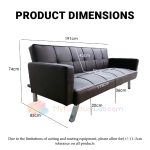 【READY STOCK】𝐌𝐘𝐅𝐔𝐑𝐍𝐈𝐓𝐔𝐑𝐄𝐋𝐀𝐁®:LEO 3 Seater Leather Sofa Bed Katil Sofa Foldable Sofa Home Living Furniture hanya RM399.00 di Shopee