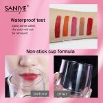 【SANIYE】11 Colors Matte Liquid Lip Tint Quick Dry Waterproof Lipstick Fashion Makeup L1181 hanya RM4.94 di Shopee