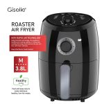 【Sirim Certified】Giselle Air Fryer with Timer & Temperature Control - Black/Cream White (3.0L/1000W) KEA0198 hanya RM99.99 di Shopee