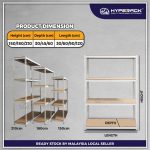 🐘[FREE SHIPPING] HYPERACK™️ Livin Rack Boltless Rack Shelf Rack Storage Rack Rak Barang  Rak Dapur Rak Besi Bertingkat hanya RM70.81 di Shopee