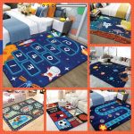 🐱COMEL🐱 [M/L/XL] Kids Pattern 3D Printing Modern Design Carpet Living Room Carpet Alas Kaki Ruang Tamu Permaidani Kanak1 hanya RM10.14 di Shopee