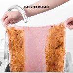 🖐👌Kitchen Towel Microfiber Kain Lap Super Absorbent Kitchen Rag Cleaning Rag Kain Dapur Table Oil Free Dishcloth 纤维厨房布 hanya RM0.22 di Shopee